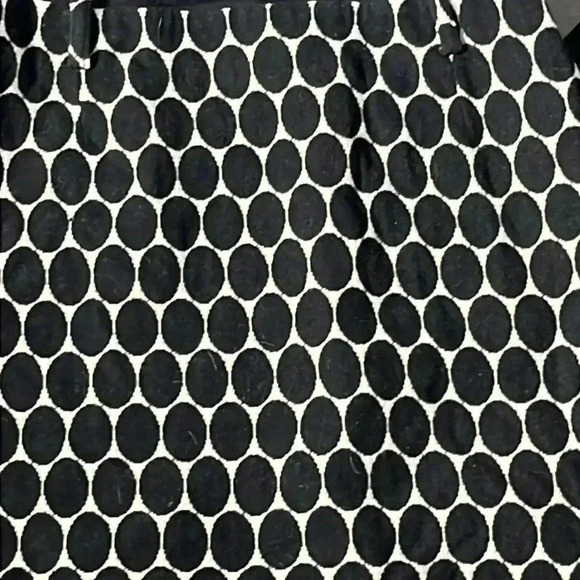 Milly of New York Wool Silk Lining Midi Black White Pattern Dress Size 8 - Picture 3 of 7